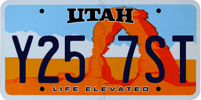 UT license plate Y257ST