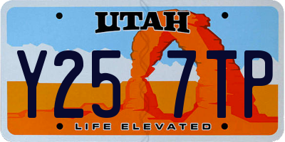 UT license plate Y257TP