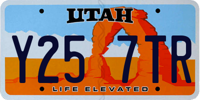UT license plate Y257TR