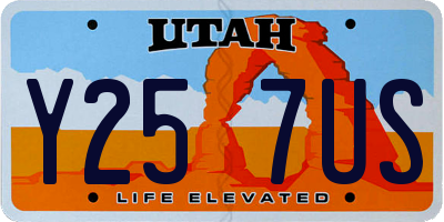 UT license plate Y257US