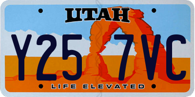 UT license plate Y257VC