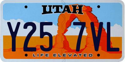 UT license plate Y257VL