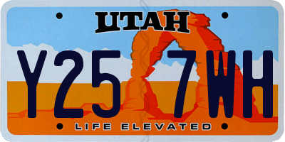 UT license plate Y257WH