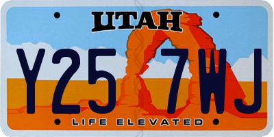UT license plate Y257WJ