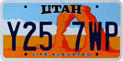 UT license plate Y257WP