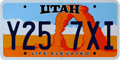 UT license plate Y257XI