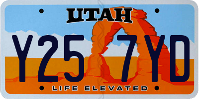 UT license plate Y257YD