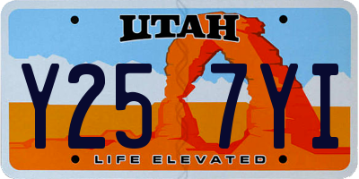 UT license plate Y257YI