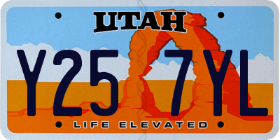 UT license plate Y257YL