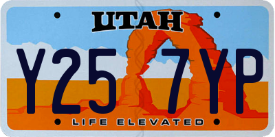 UT license plate Y257YP