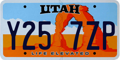 UT license plate Y257ZP