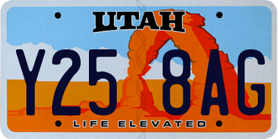 UT license plate Y258AG