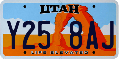 UT license plate Y258AJ
