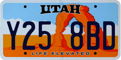 UT license plate Y258BD