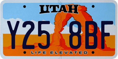UT license plate Y258BF