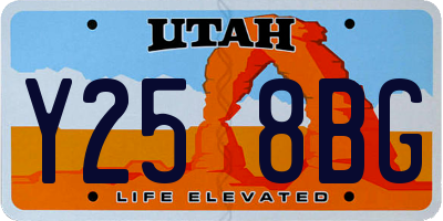 UT license plate Y258BG