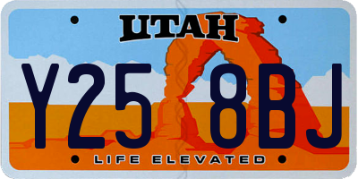 UT license plate Y258BJ