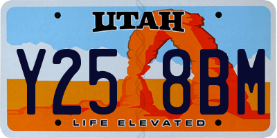 UT license plate Y258BM