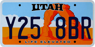 UT license plate Y258BR