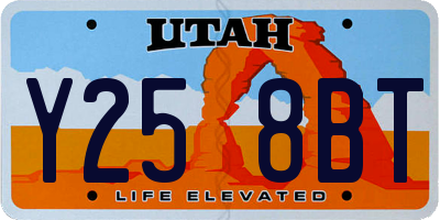 UT license plate Y258BT