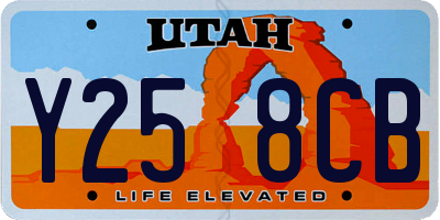 UT license plate Y258CB