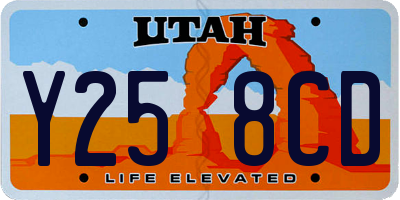 UT license plate Y258CD