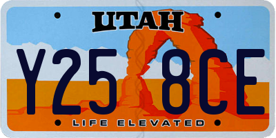 UT license plate Y258CE