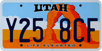 UT license plate Y258CF