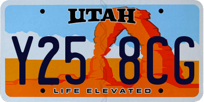 UT license plate Y258CG