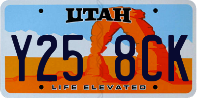 UT license plate Y258CK