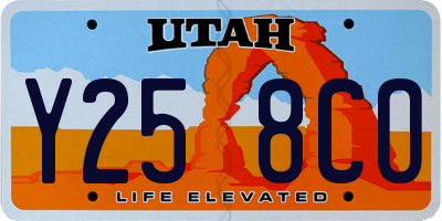 UT license plate Y258CO