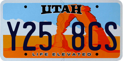 UT license plate Y258CS