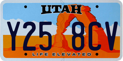 UT license plate Y258CV