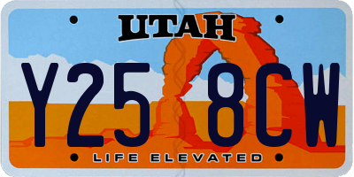 UT license plate Y258CW