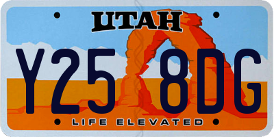 UT license plate Y258DG