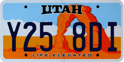 UT license plate Y258DI