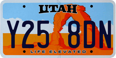 UT license plate Y258DN