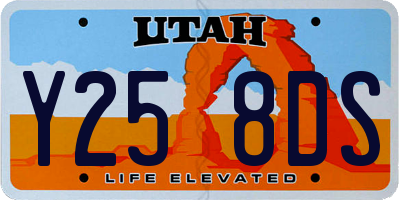 UT license plate Y258DS