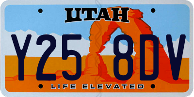 UT license plate Y258DV
