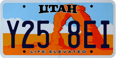 UT license plate Y258EI