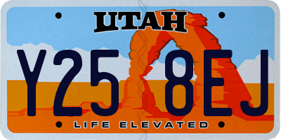 UT license plate Y258EJ