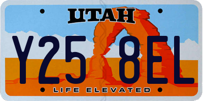UT license plate Y258EL