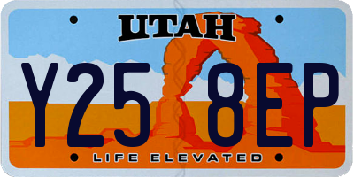 UT license plate Y258EP