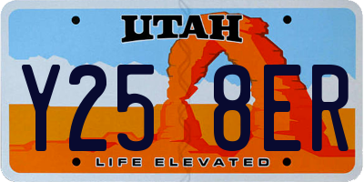 UT license plate Y258ER