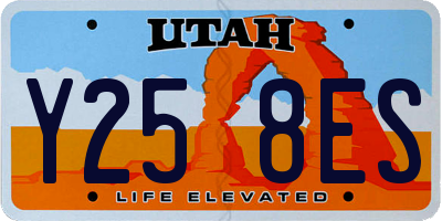 UT license plate Y258ES