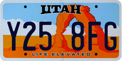 UT license plate Y258FG