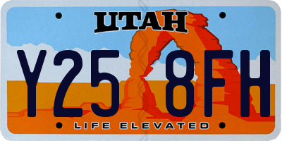 UT license plate Y258FH