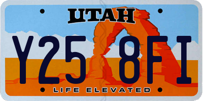 UT license plate Y258FI