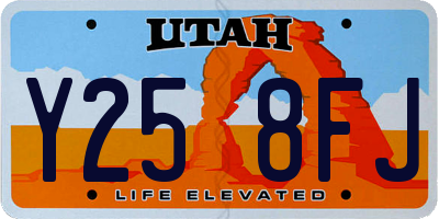 UT license plate Y258FJ