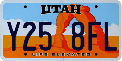 UT license plate Y258FL